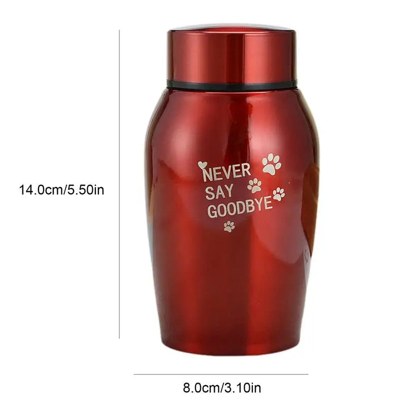 Keepsake Cremation Urns Metal Memorial Pet Jar Cat Dog Cremation Cremation Funeral Sealed Urn For Pet Cats Dogs Ashes