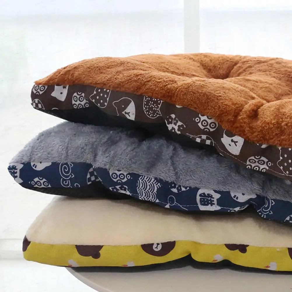 Plump And Thickened Pure Cotton Warm Dog Bed Mat Cat Mattress Winter Warm Pet Mat Non-slip Design Machine Washable Pet Bread Ma