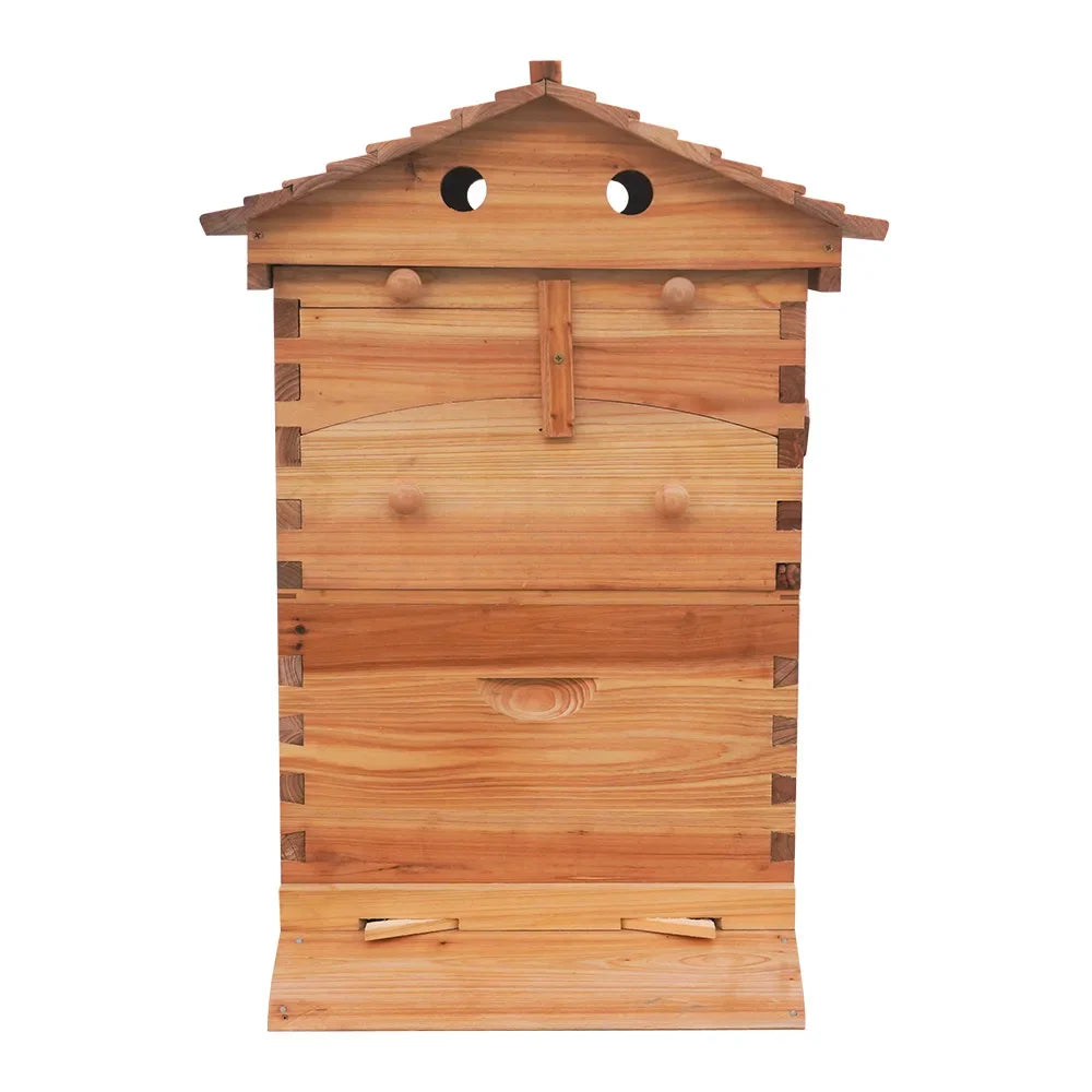Beehive Automatic Obtain Honey Bee hive 7pcs Auto Super Frames Food-Grade Suitable Beekeeper Starter(Unassembled)