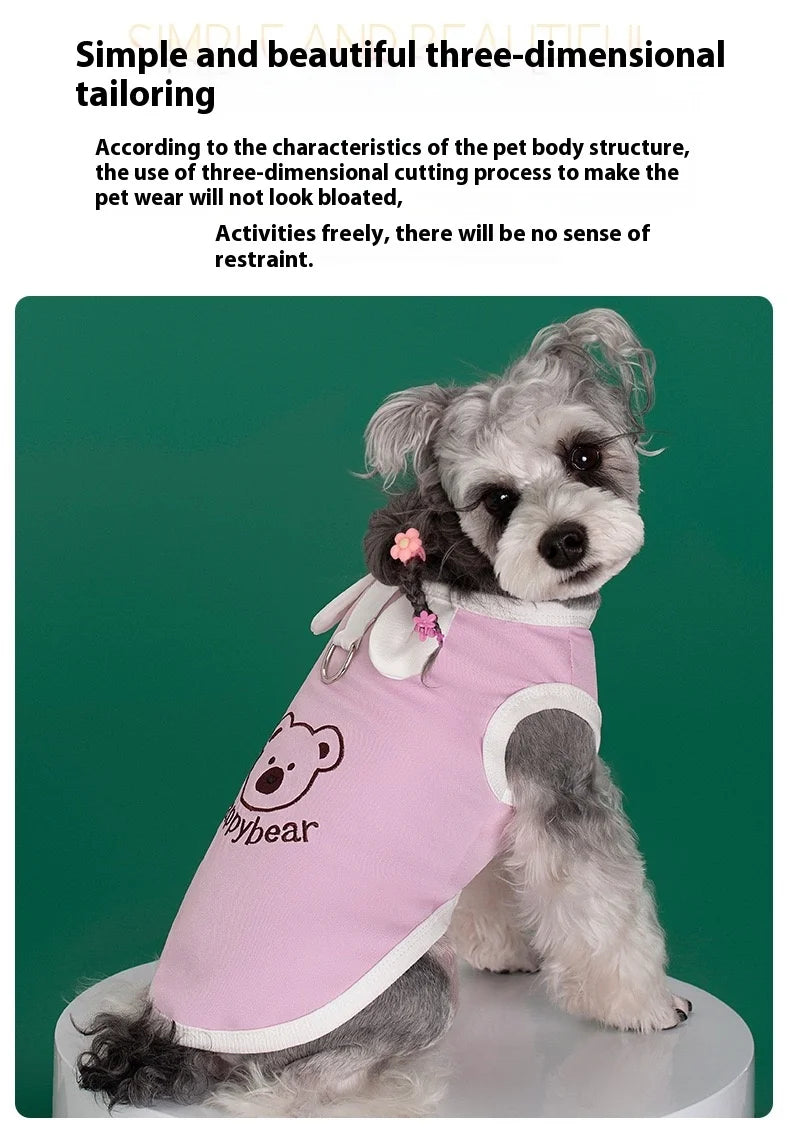 Dog clothes for small dogs Summer Comfortable Breathable T-shirt Puppy Cats Clothing Hooded Dog costume Summer chihuahua clothes
