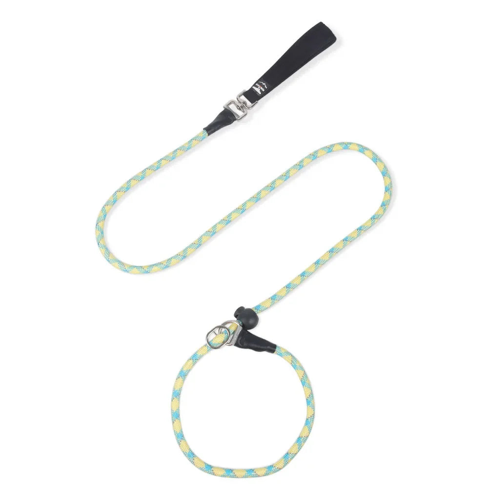 Dog Collar Dog Leash P Chain Slip Rope Leads Leash Pet Puppy Nylon Rope Adjustable Loop Collar Slip Lead for Training Large Dogs