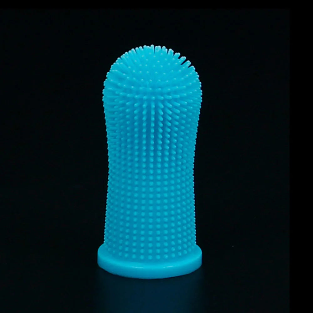 360-degree Dog Finger Toothbrush Extra Soft Pet Toothbrushes Silicone Teeth Cleaning Tools for Cats Puppies Dental Care Supplies