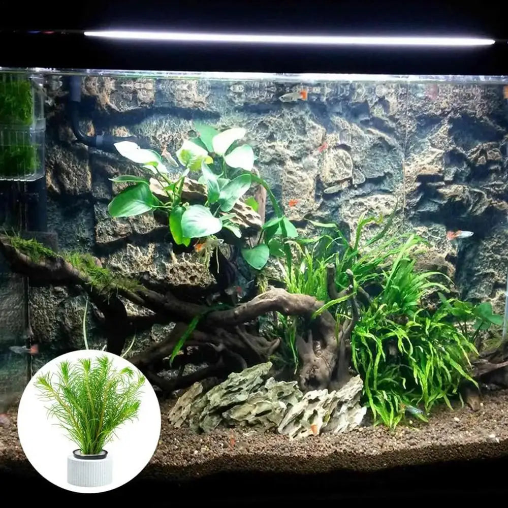 Aquarium Plant Weights Ceramic Water Plant Weights Pot Anti-Floating Aquarium Decoration Fish Tank Landscape Decoration