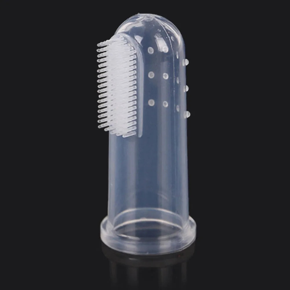 Dog Toothbrush Pet Fingertip Toothbrush for Cat Super Soft Oral Care Toothbrushes Finger Brush for All Pets Tooth Cleaning Brush