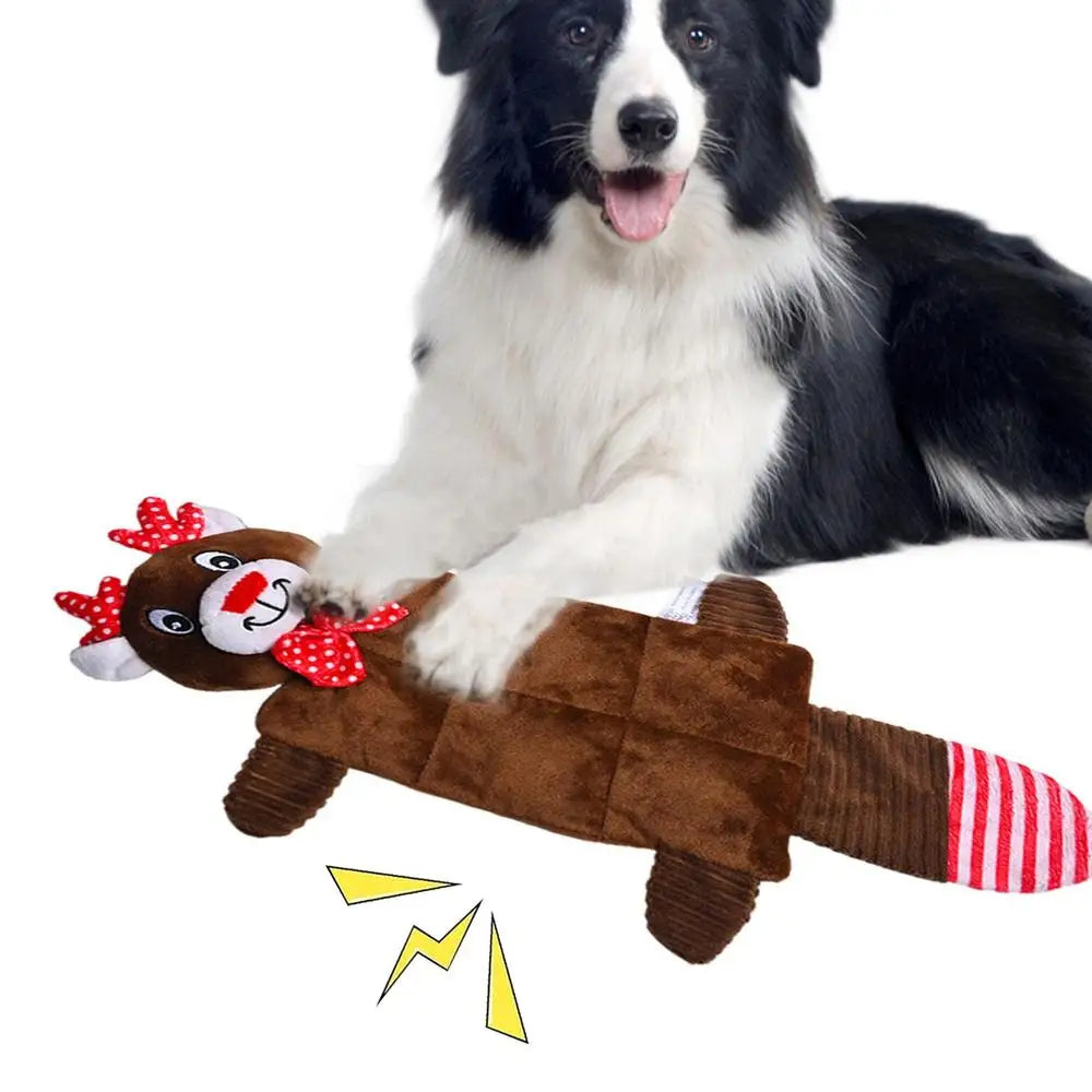 Stuffless Squeaky Dog Toys Interactive Plush Puppy Chew Toys With Squeakers Crinkle Interactive Toy No Stuffing With Squeakers