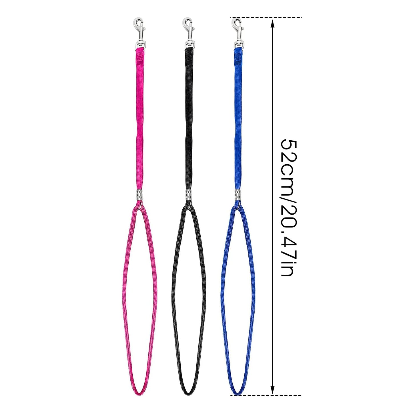 3pcs Pet Grooming Noose Nylon Restraint Loop Leashes Adjustable Dog Cat Fixed Rope for Pet Grooming Table