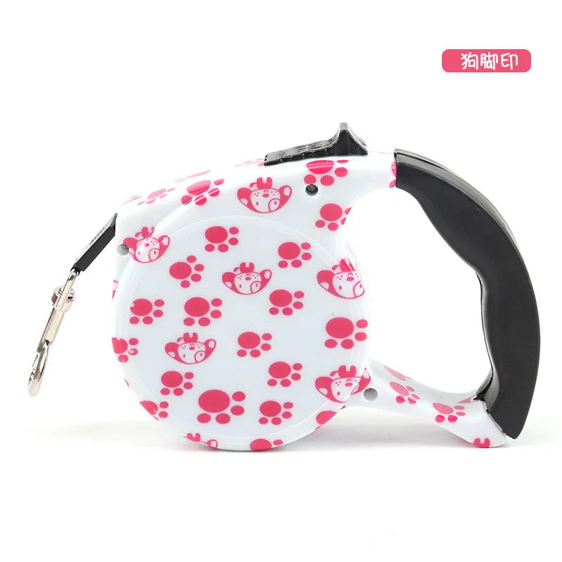 5m Durable Dog Leash Automatic Retractable Nylon Dog Lead Extending Puppy Walking Leads for Small Dog Chihuahua Pug Pet Supplies