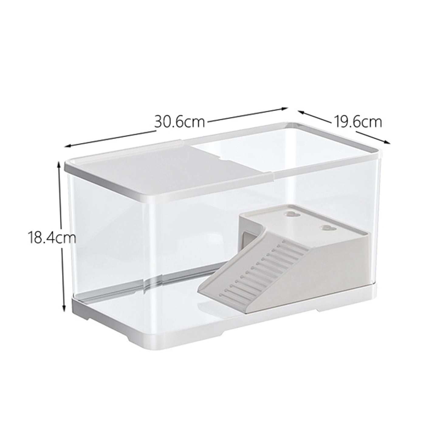 Turtle Tank Aquarium Terrapin Hatching Resting Pets Accessory Multifunction Areas Tortoise Enclosure Starter Turtle Habitat