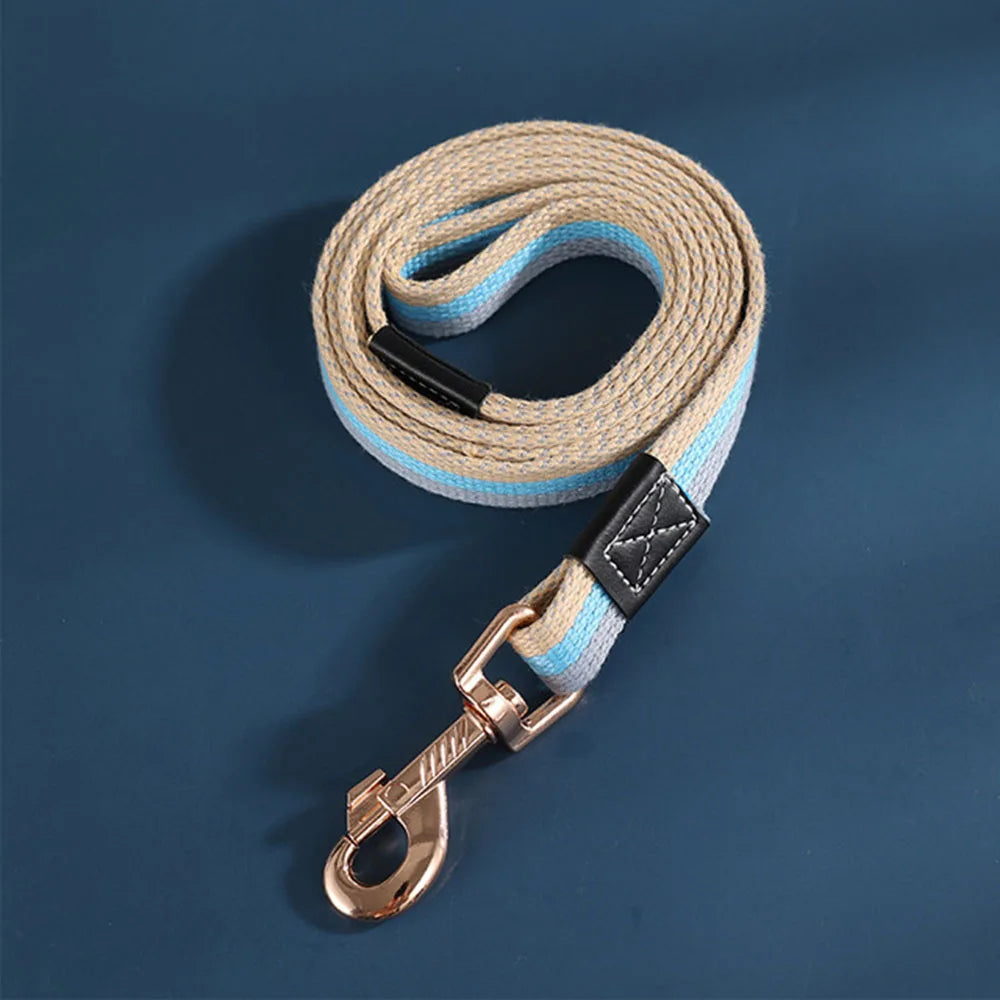 Thick Canvas Dog Leash Comfortable Cotton Non-slip Dog Training Walking Leash Resistant for Small Medium Large Dogs Pet Products