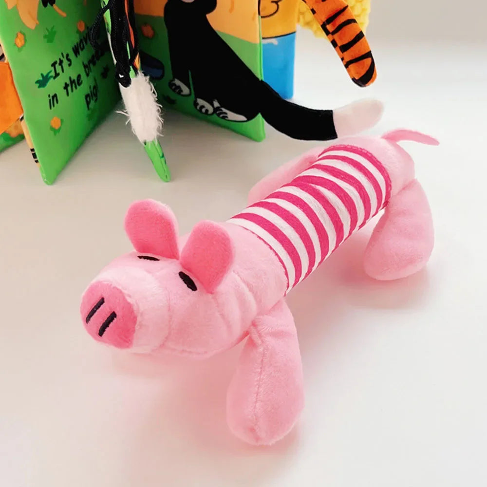 Molar Dog Toy Plush Supplies for All Puppies Pet Squeak Chew Toy Funny Durable Chew Elephant Duck Pig Toy for Dogs Pet Products