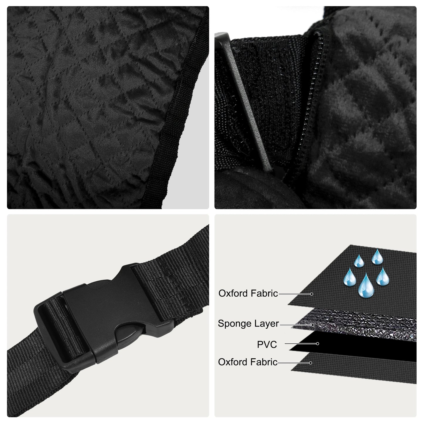 UXCELL Dog Car Seat Booster Seat Hammock Pet Carriers Bag Adjustable for Puppy Cat Pets Soft Bottom Travel Bed Accessories