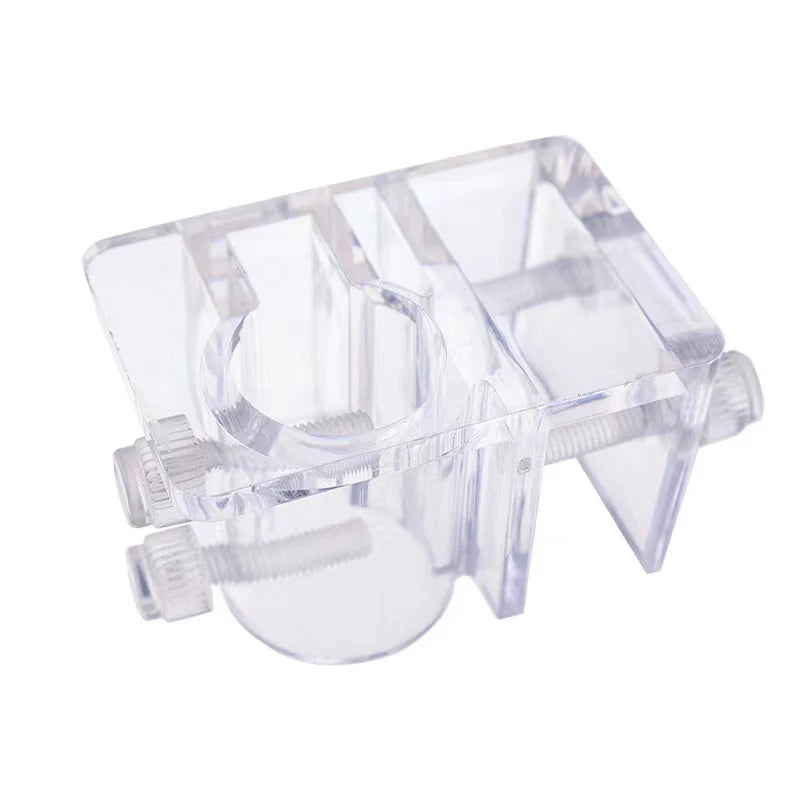 Transparent Acrylic Aquarium Bracket Holder for Scissor Tweezers Shovel Kit Water Tubes Fixed Clip Aquarium Maintenance Tools