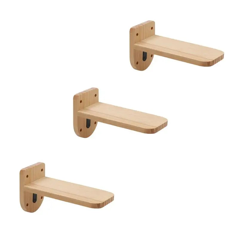 3Pcs Cat Mounted Wooden Cat Jumping Platform Climbing Ladder Shelves Cat Wall for Kitty Perch and Playing