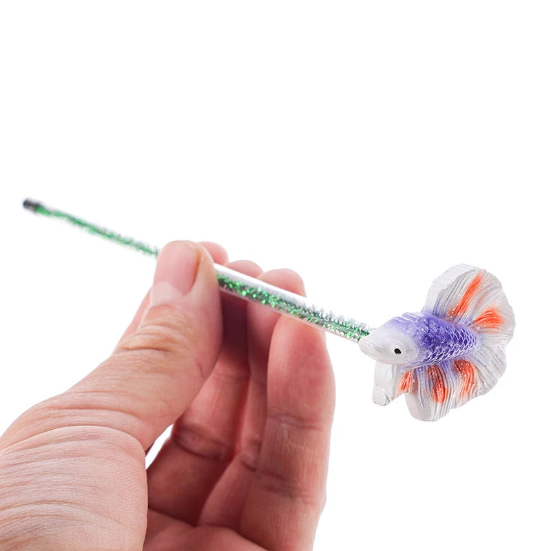 Aquarium Betta Training Wand Resin Playing Stick Active Healthy Betta Fish Equipment Resin Fish Decoration Fish Stick New