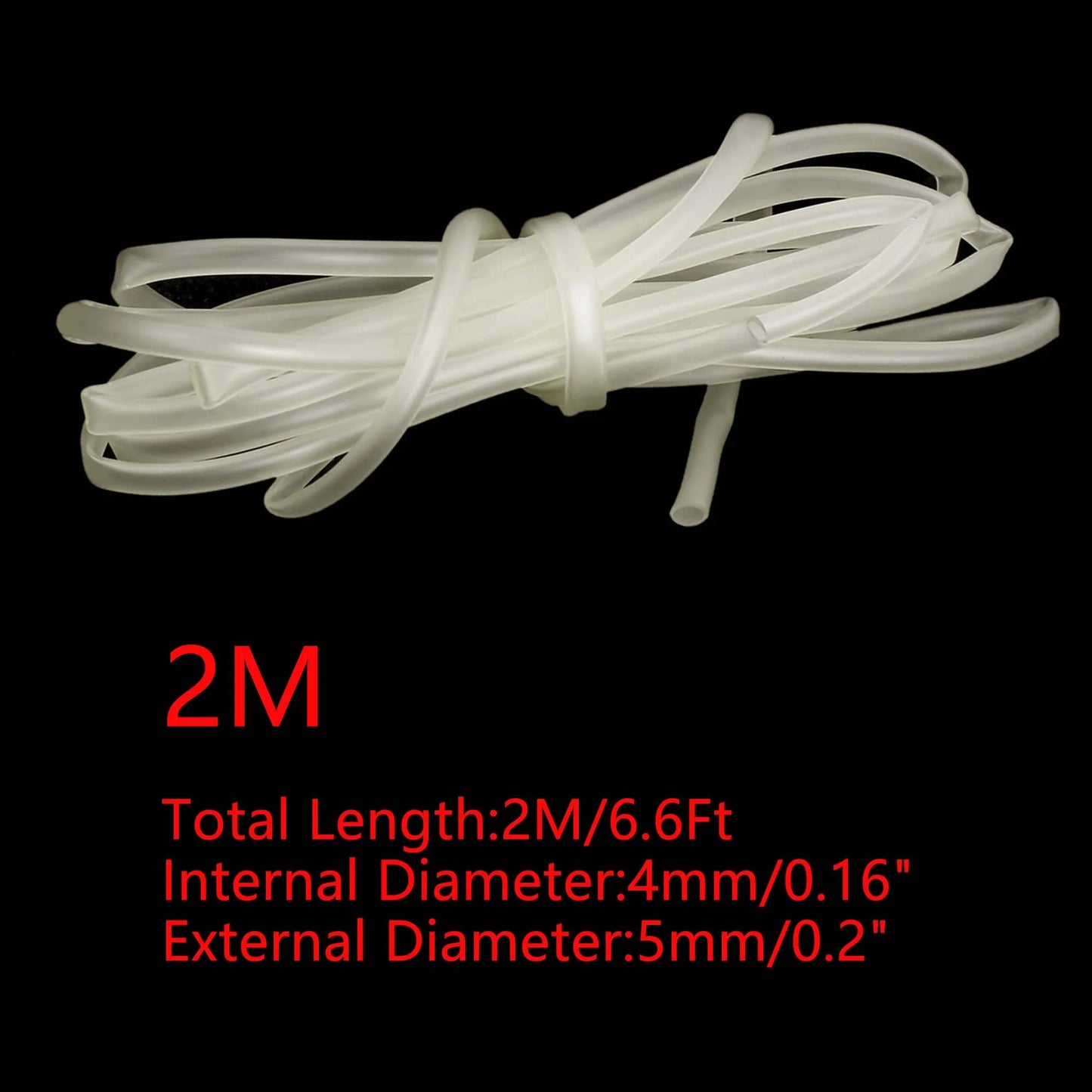 UXCELL Aquarium Silicone Tube Hose Connector ID 4mm Flexible Pipe Water Hose Connector Pump Parts Tools Fish Tank Accessories
