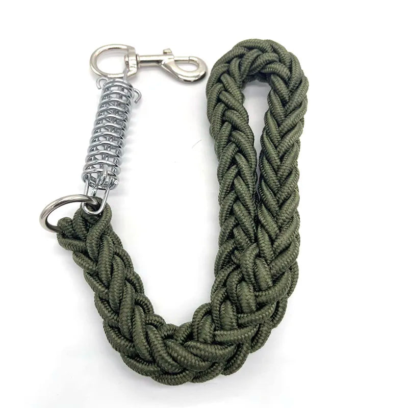 1Pcs 50cm Length Super Strong Nylon Dog Leash Dog Collar Leads For Medium Large Dogs with Spring Anti Pull Leashes Pet Supplies