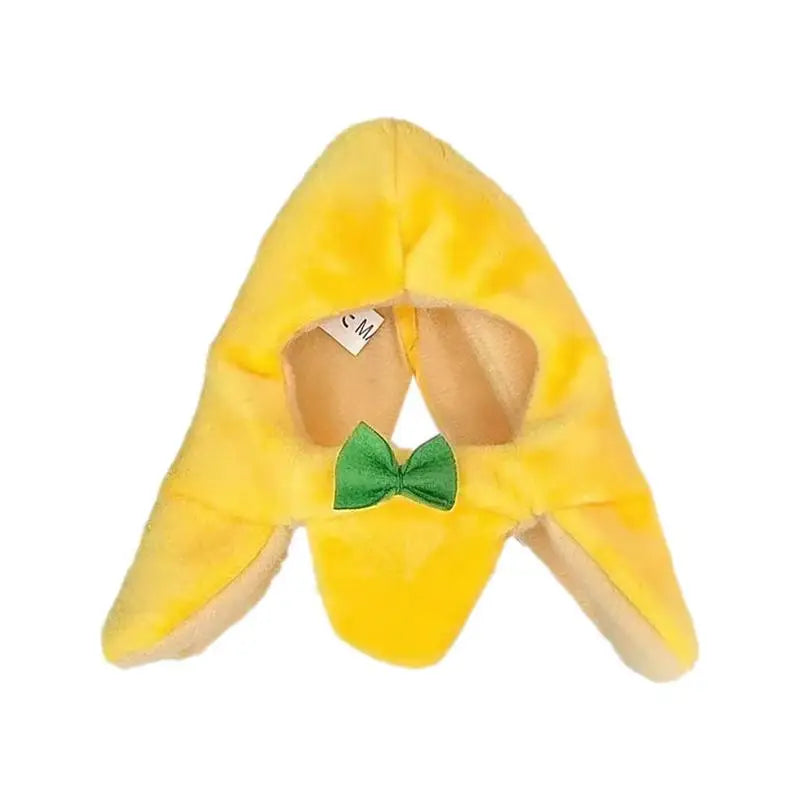 Cat Costume Banana Hat Adorable Pet Headwear Hood Cat Caps Funny Cosplay Prop Halloween Apparel for Small Dogs Kitten Cats