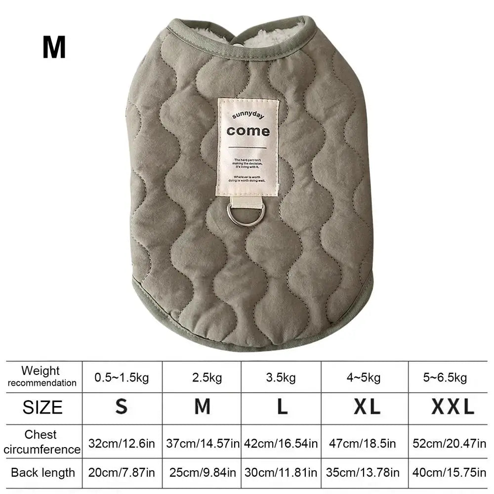 Small Dog Winter Jacket Winter Warm Dog Coat Jacket Warm and thickened pet clothes Small Dog Vest Pet Supplies for Small Dog Cat