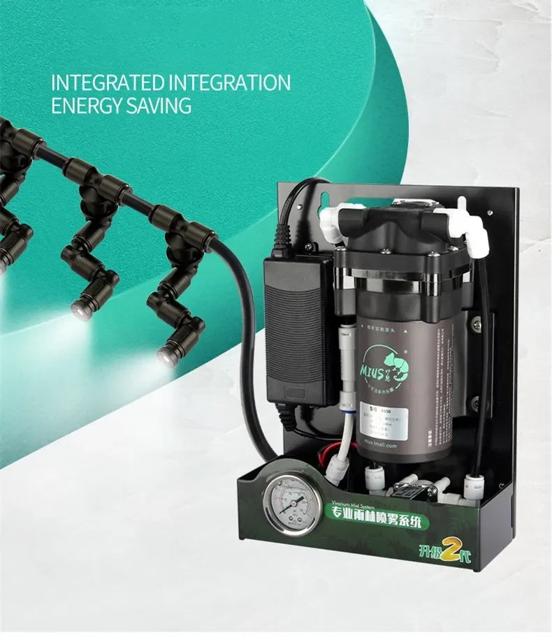 MIUS C Series Reptile Mister Fogger Terrariums Humidifier Rainforest High Pressure Silent Pump Fog Machine Sprayer System