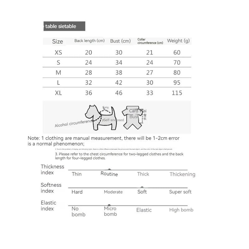 Pet Dog Clothing Four-legged Fashion letter Pet Dog Clothes for Dogs Coat Hoodie Sweatshirt Four seasons One-piece Jumpsuit