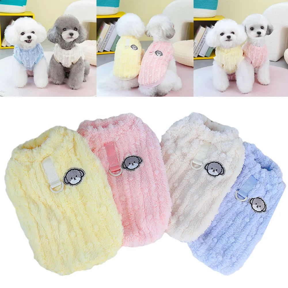 Soft Fleece Pet Dogs Clothes For Small Medium Dogs Winter Warm Puppy Cat Vest Chihuahua Jacket Teddy Yorkie Sweater Clothes
