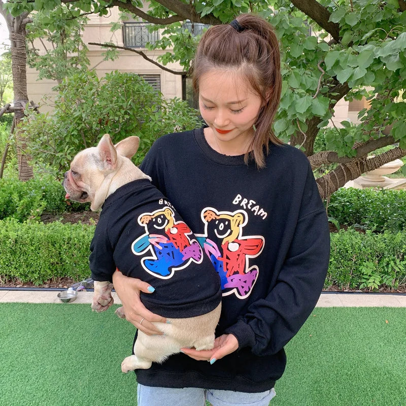 The New Dog Costume Dog Clothes for Small Dogs Parent-child Wear Spring and Autumn Pure Cotton Three Colors Seven Sizes
