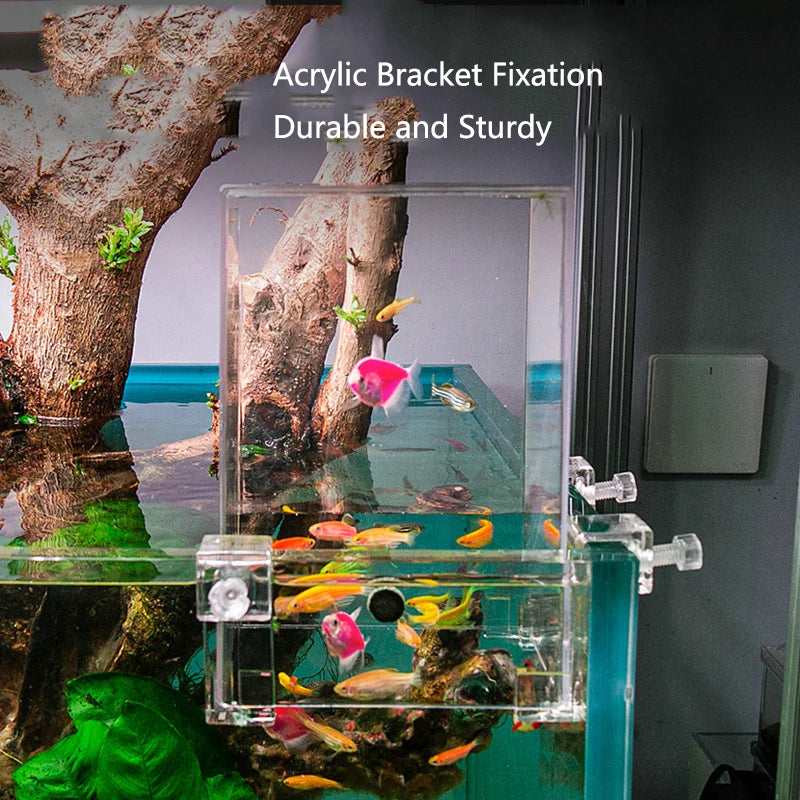  Fish Elevator-Negative Pressure Suspended Fish Tank Water Auto-Refill Water Level Maintenance Increase Fish Activity Area