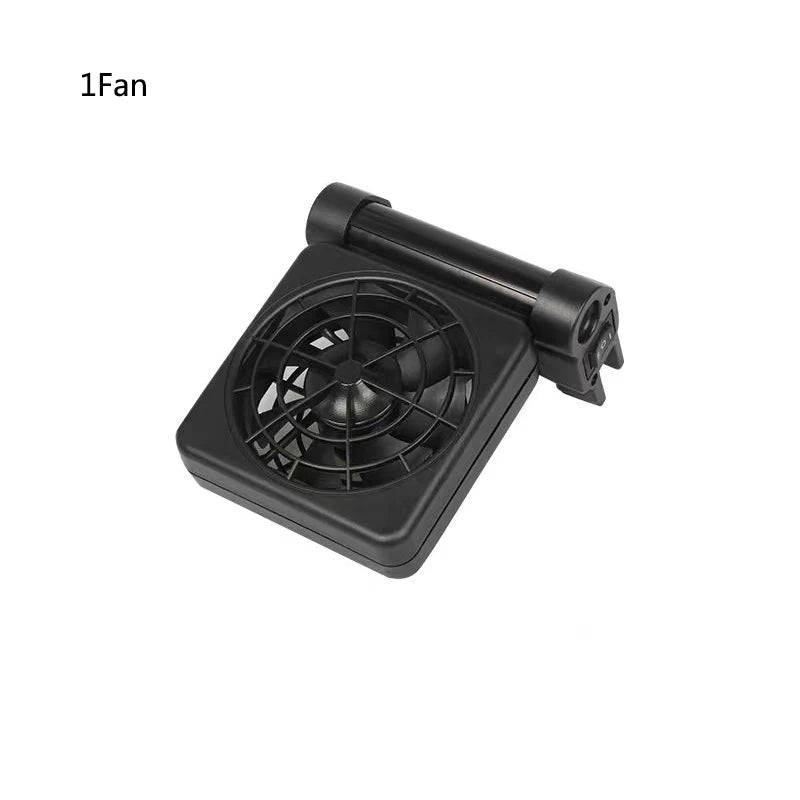 Aquarium Fish Tank Cooling Fan System Chiller Control Reduce Water Temperature 1/2/3/4 Fan Set Cooler Aquarium cooling fans