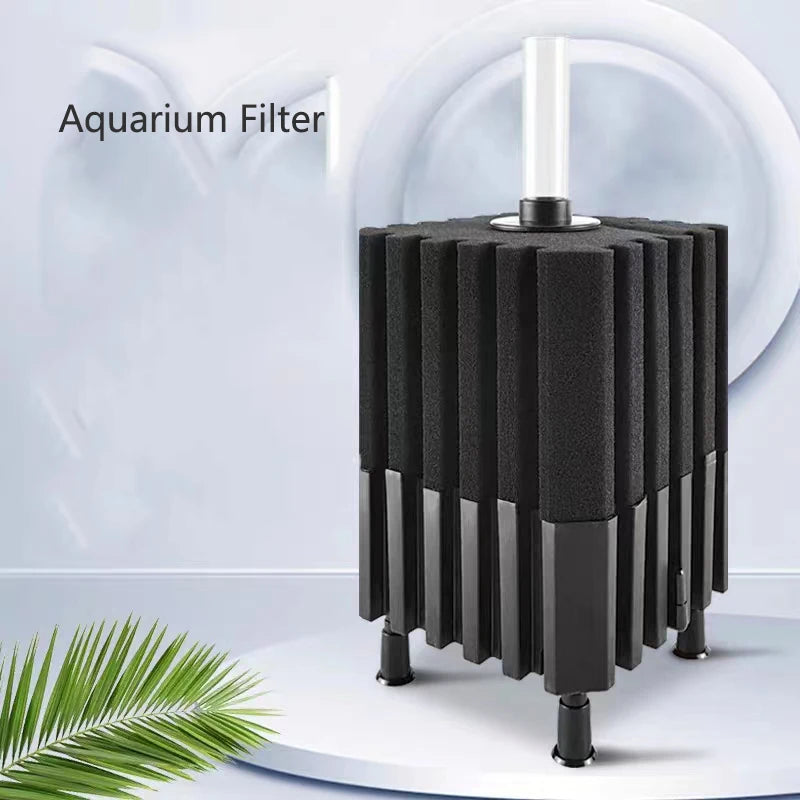 1Pcs Black Aquarium Filter for Aquarium Fish Tank Air Pump Skimmer Biochemical Sponge Filter Aquarium Bio Filters Filtro Aquario