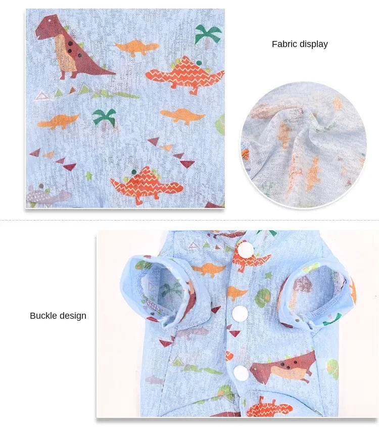 Ultra Thin Transparent Pet Dog Sun Protection Hoodie Clothes For Small Dogs Chihuahua Puppy Cat Summer Vest Shirt French Bulldog