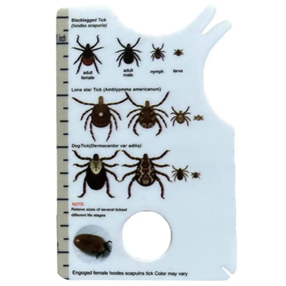Tick Card with Magnifying Glass Tick Remover for Dogs Quickly Gentle Remove Ticks from Pet Dogs Cats or People
