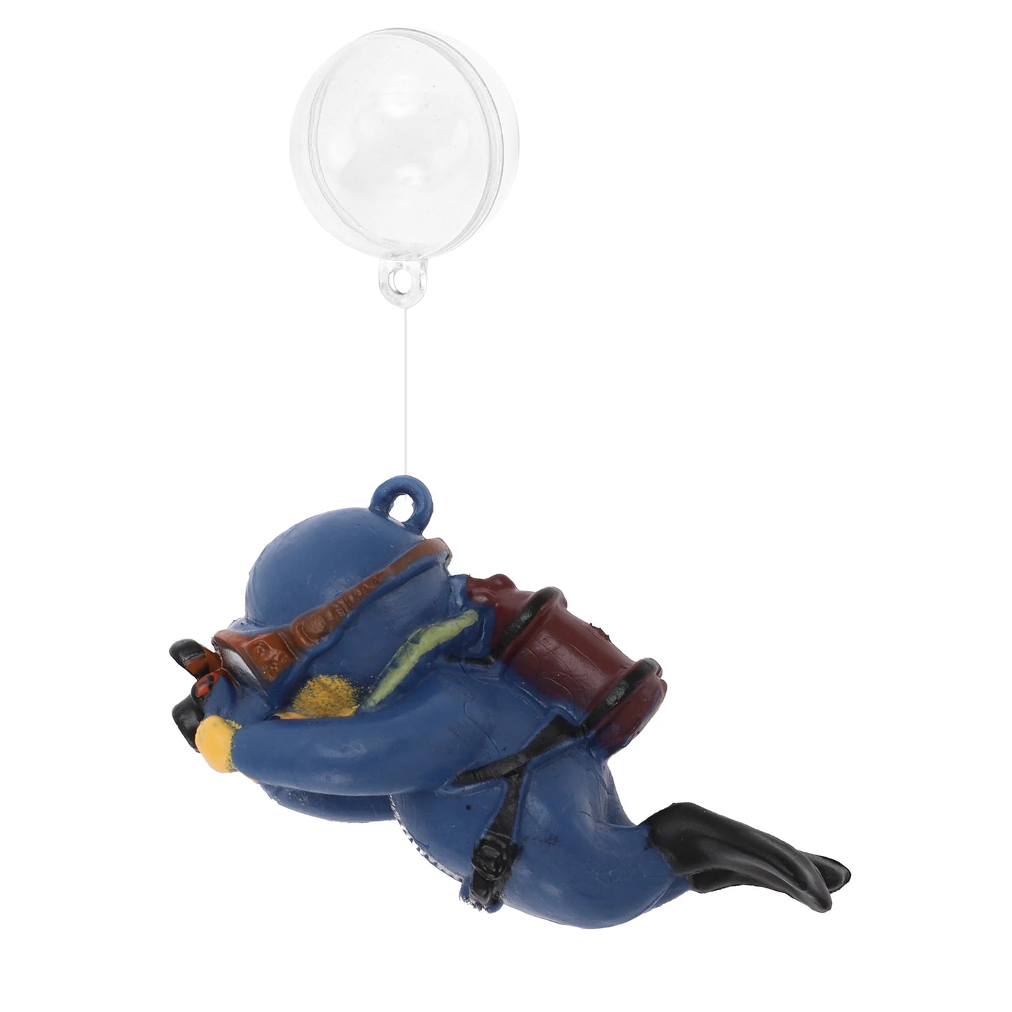 UXCELL Mini Diver Aquarium Decorations Floating Diver Aquarium Ornaments Cute Simulated Frogman Figurines Fish Tank Decor