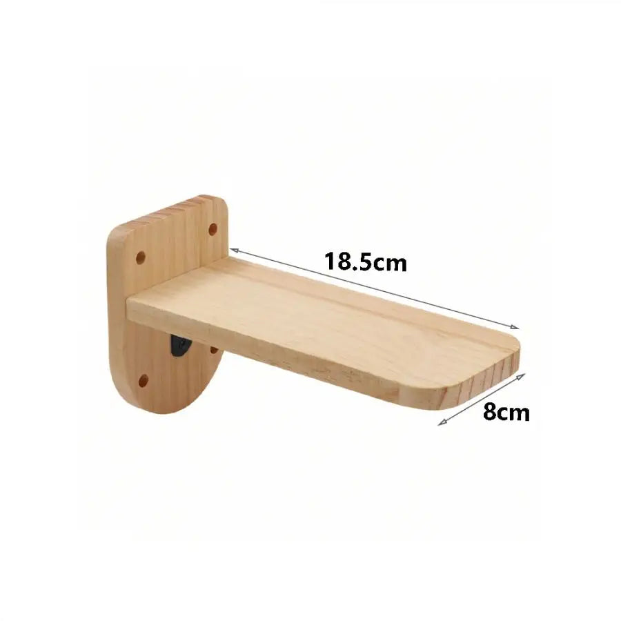 Cat Wall Cat Tree Wooden Climbing Shelves Cat Hammock Bridge with Sisal Ladder and Platform for Kitten Pet Furniture Playground