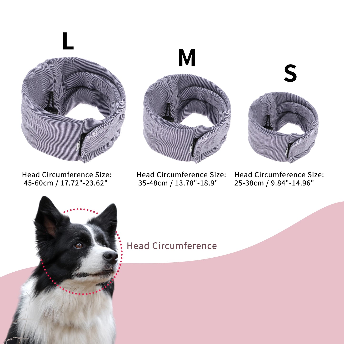 UXCELL Dogs Calming Band Dog Ear Cover Muffs Noise Protection for Grooming Supplies Casual Solid Elastic Cotton Fabric S M L