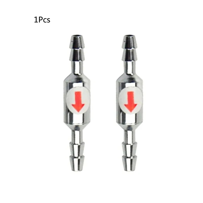 Stainless Steel Fish Aquarium Air Pump Check Valve One Way Non-Return Check Valve Aquarium Co2 System Air Pump Accessories