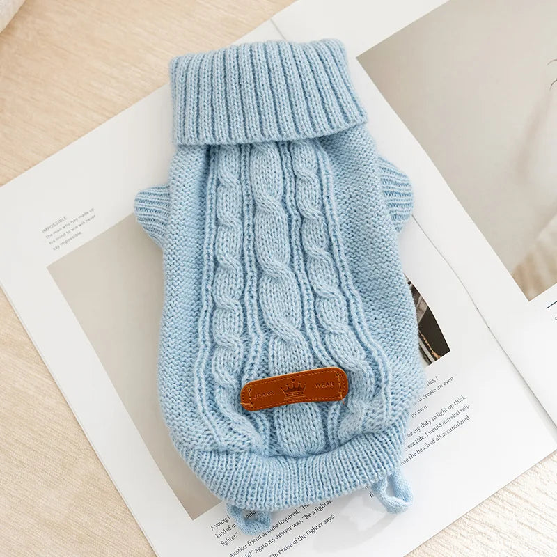 Winter Dog Sweater Pet Dog Clothes Chihuahua French Bulldog Costume Cute Dog Jersey Cat Coat Dog Overalls Puppy Knitted Sweater