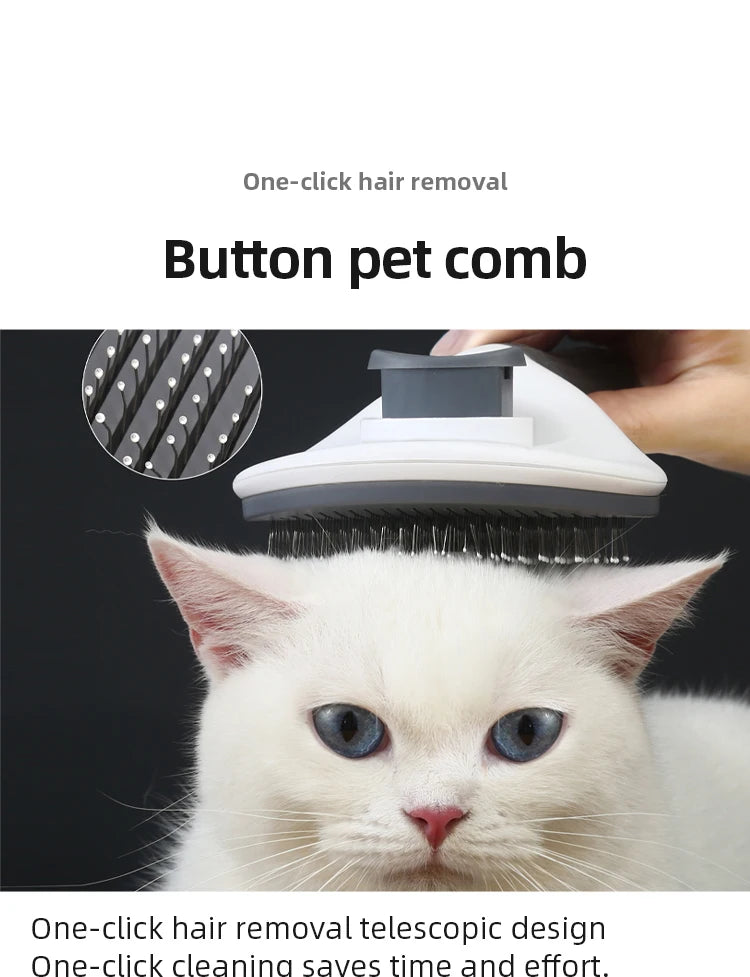 Pet Brush Cat/dog Comb Cleaning Pet Hair Remover Brush For Dogs Cats Grooming Tools Pets Dematting Comb