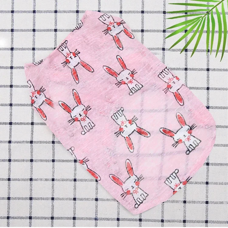 Pet Clothing Summer Sunscreen Cool Breathable Dog Vest Mesh Small Dog T-Shirt Outfit For Chihuahua Small Medium Dogs Accessories