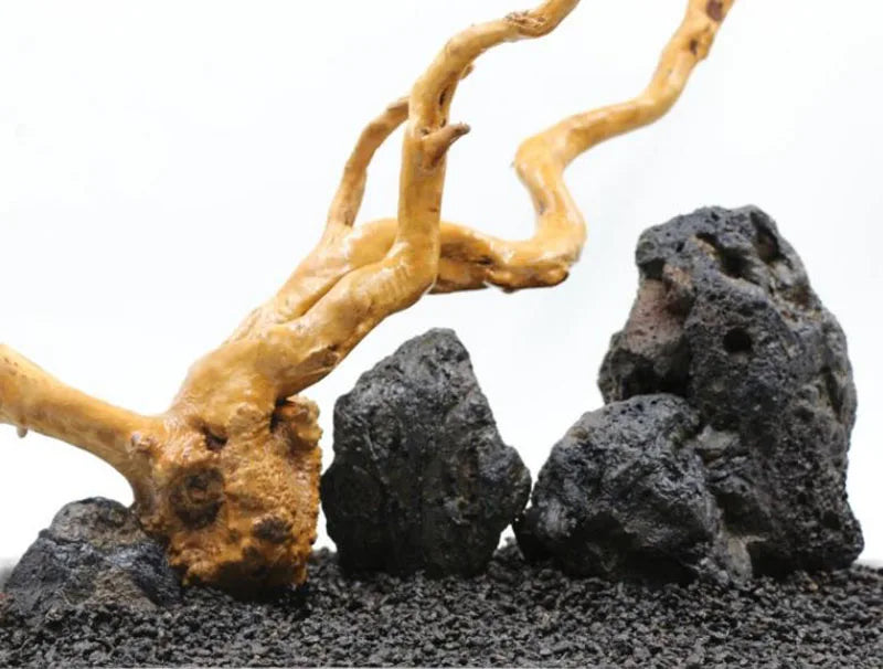 1pcs Natural Aquarium Decor Lava Stone Rockery Landscaping Fish Tank Microporous Volcanic Stone Porous Good for Plants Growth