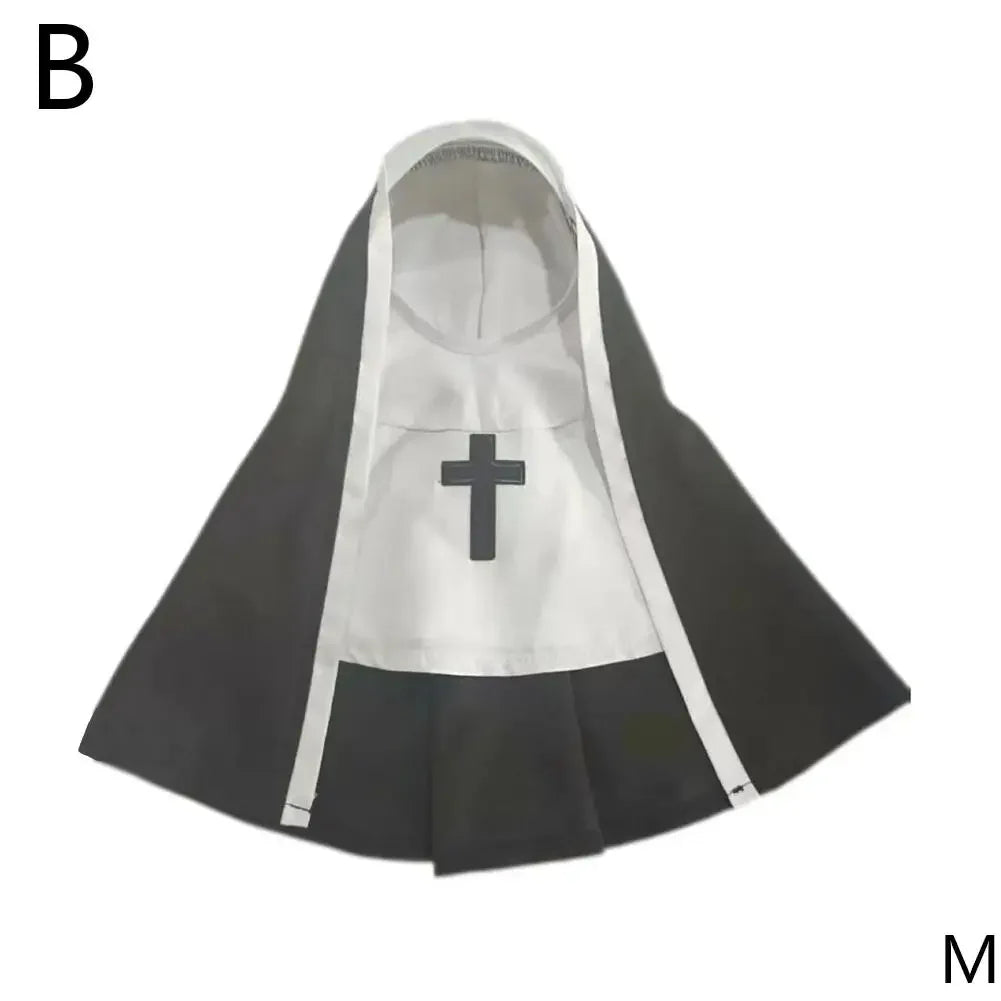 Pet Cat Halloween Costumes Nun Cloak For Small Pet Cosplay Dress Kawaii Pet Clothes Cat Kitten Puppy Funny Accessoties Gift F2A4