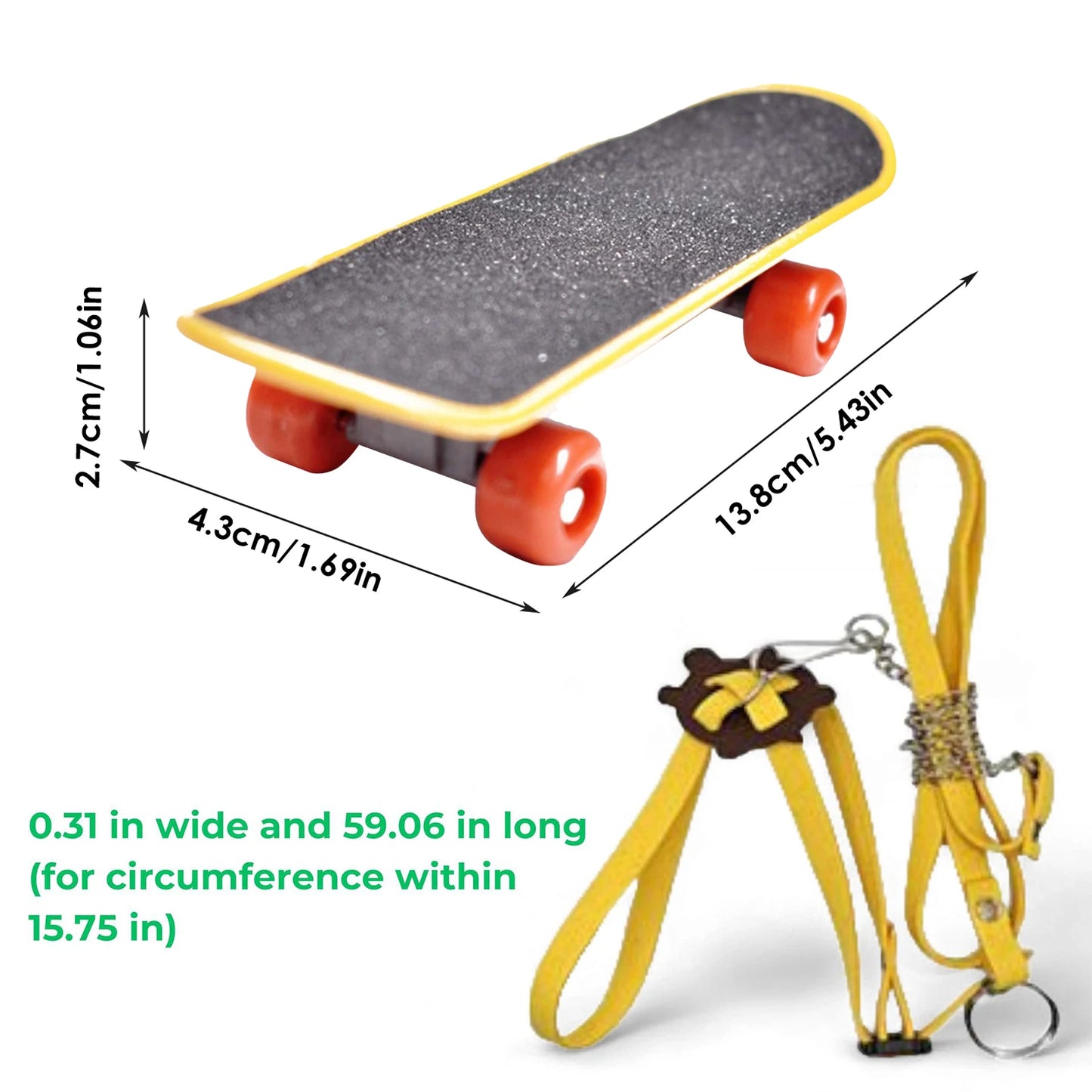 Turtle Feeding Ball Fruit Vegetable Holder with Training Skateboard 2 Treat Balls Turtle Enrichment Toys for Tortoise Turtle