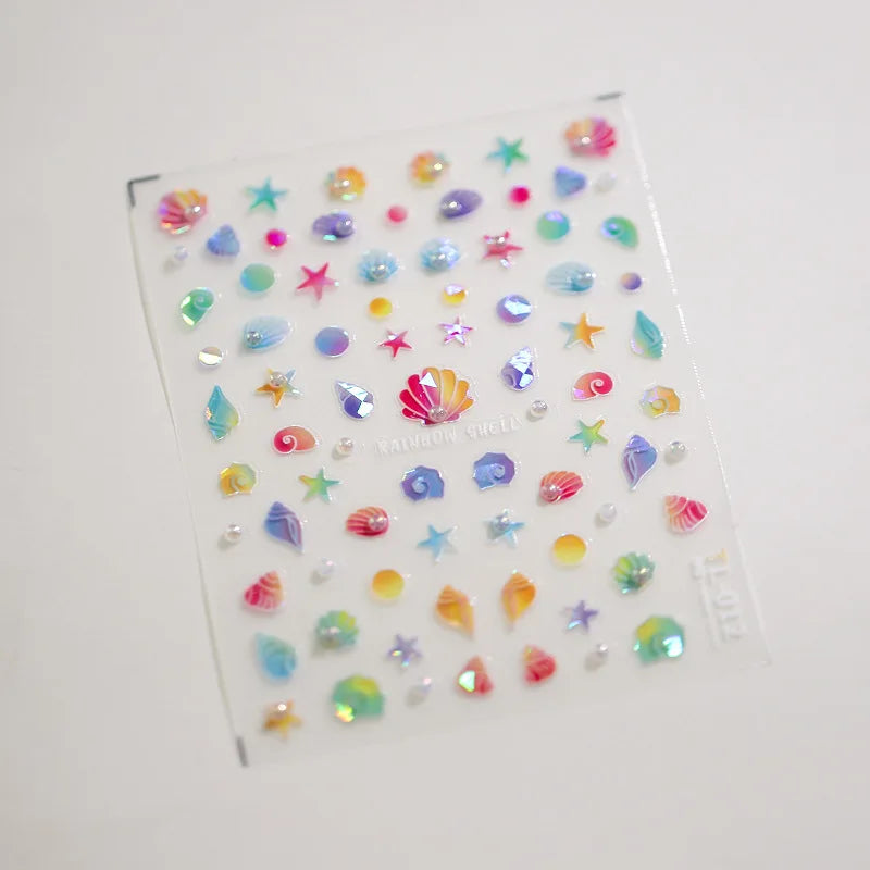 1pcs Cute Cat Claw 3D Jelly Relief Nail Stickers 3D Adhesive Stickers For Nails DIY Japanese Kawaii Slider Nail Art Decorations