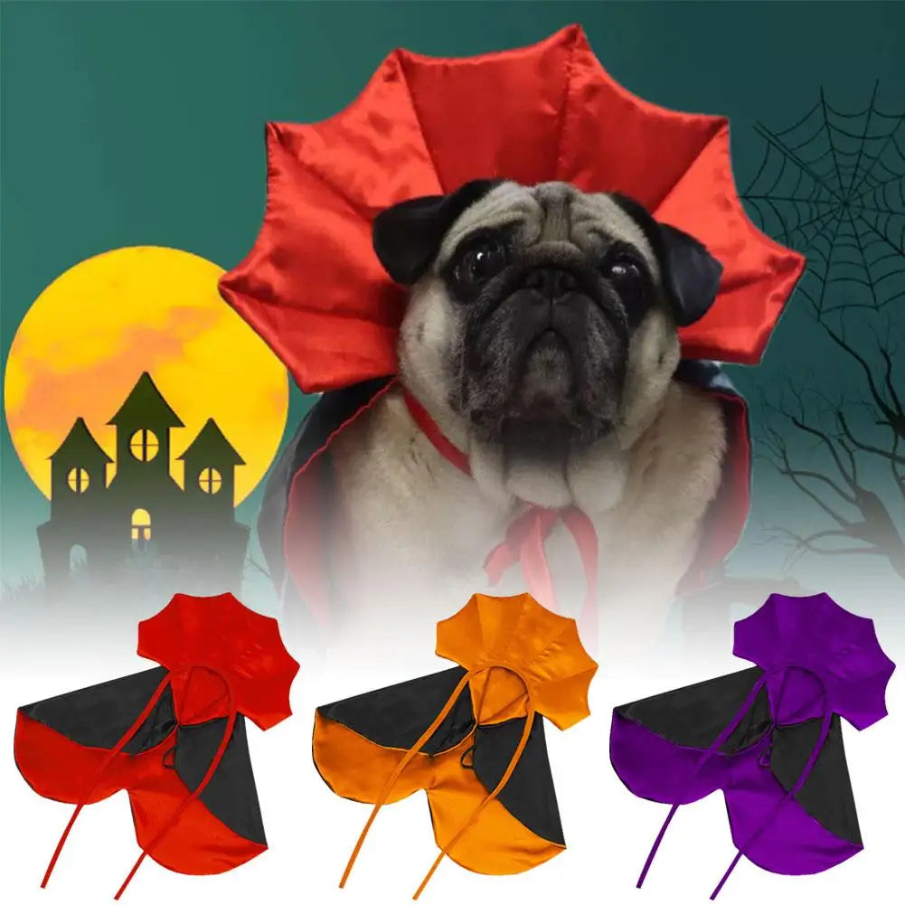 Pet Halloween Pet Costume Cape Hat Cat Dog Transformation Costume Christmas Dress Up Creative Holiday Atmosphere Decoration