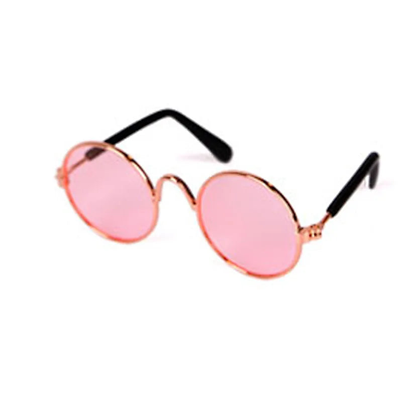 Vintage Round Pet Cat Sunglasses Pet Products for Small Dogs Dog Kitten Puppy Cat Accessories Reflection Eyewear Glasses