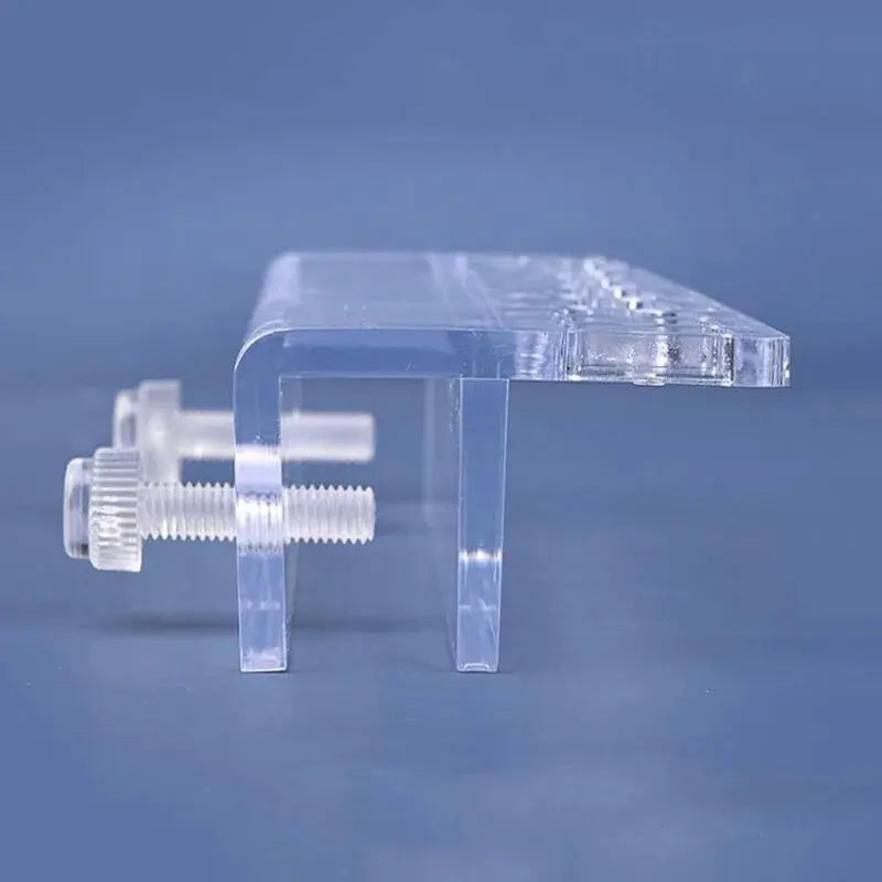 Transparent Acrylic Aquarium Bracket Holder for Scissor Tweezers Shovel Kit Water Tubes Fixed Clip Aquarium Maintenance Tools