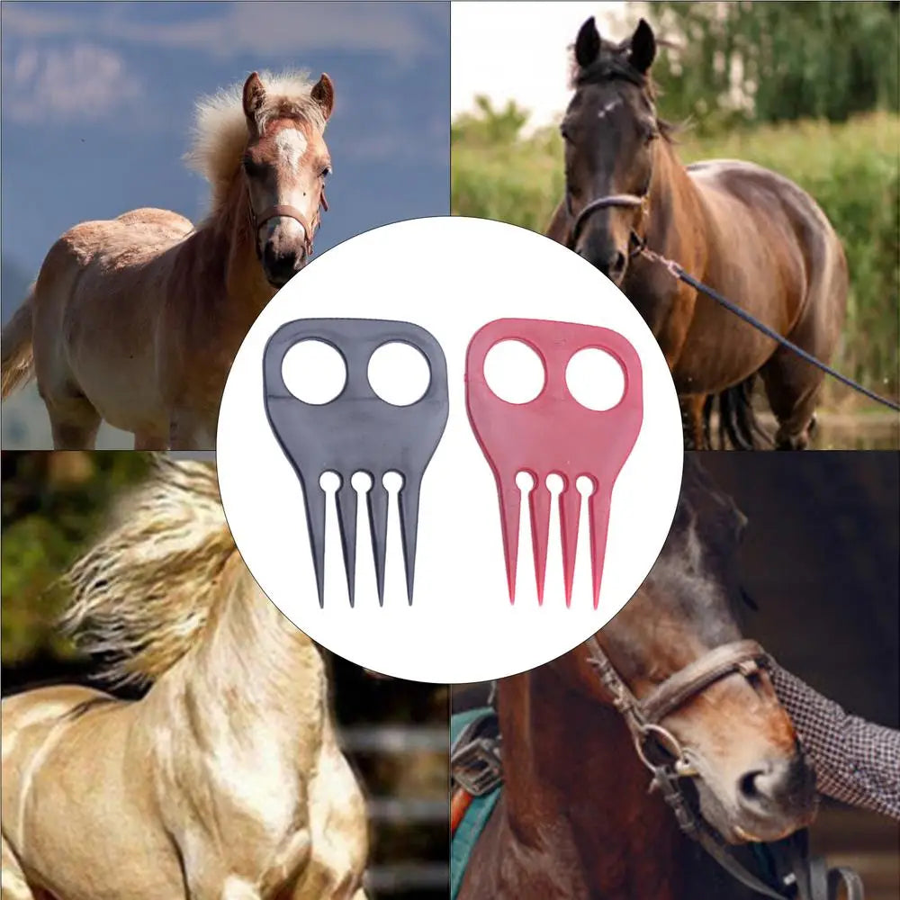 20PCS Mane Pulling Comb for Horses Portable Horse Grooming Tools Horse Comb Set Ergonomic Horse Mane Comb Horse Grooming
