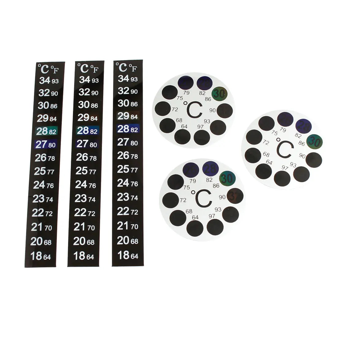 UXCELL Aquarium Glass Sticker Thermometers Digital Fish Tank Fridge Thermometer Sticker Measurement Tools Fish Tank Accessories