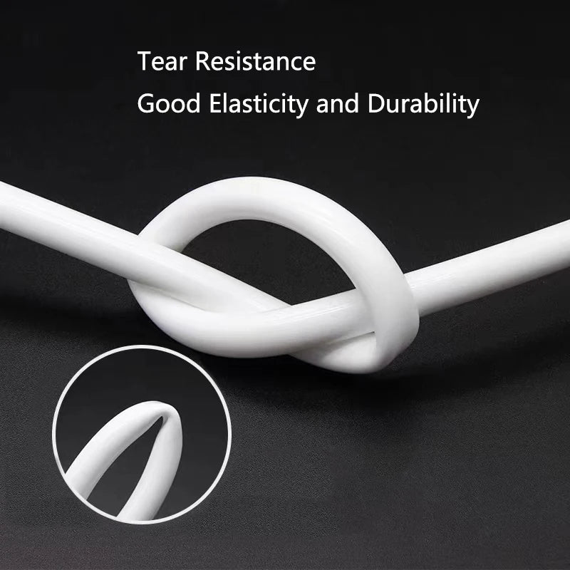 1m/3m/5m/10m/20m Soft Silicone Aquarium Oxygen Pump Hose Air Bubble Stone Aquarium Fish Tank Pond Pump Tube Food Grade Material