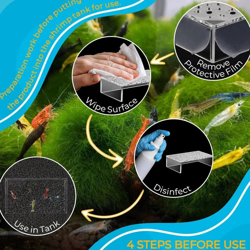 Shrimp Breeding Protector Acrylic Shrimp Breeding Cave Shrimp Tunnel Transparent Cave Shrimp Tank Decor Aquarium Tunnels
