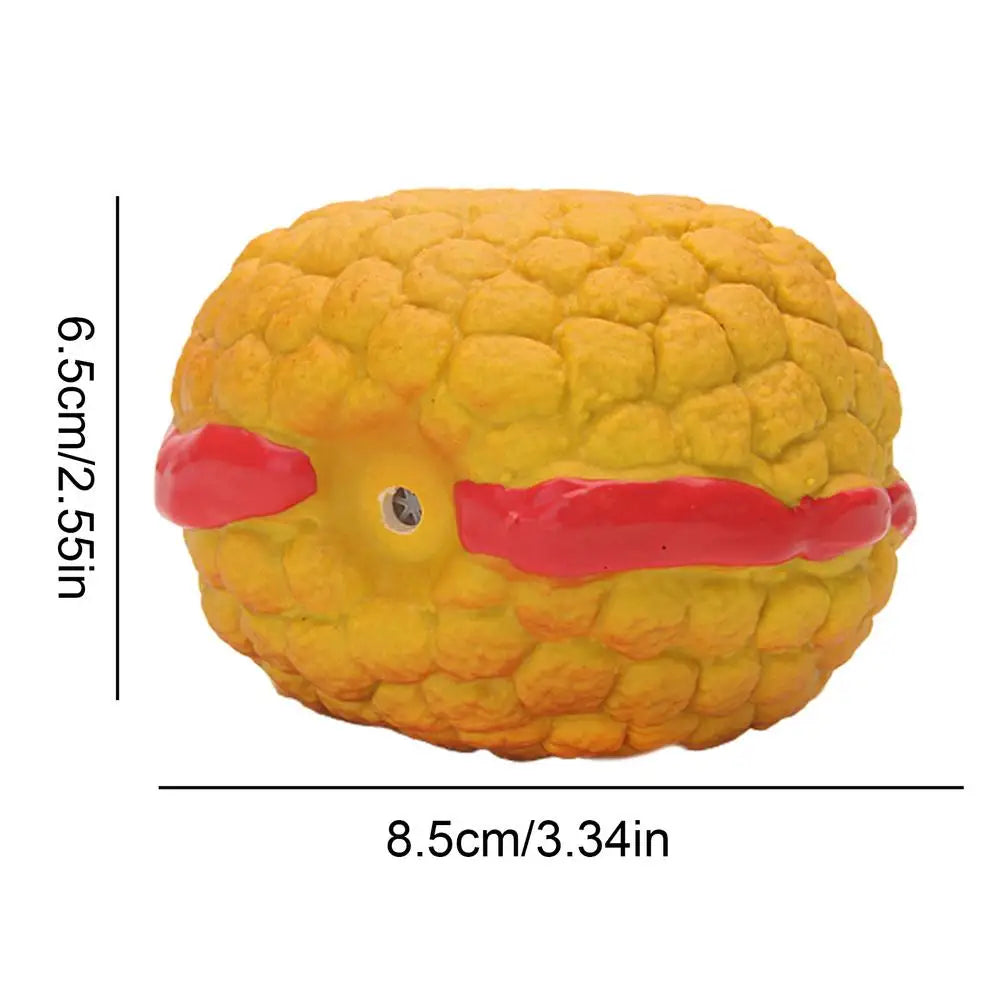 Squeaky Dog Chew Toy Funny Cream Bread Hamburger Breadsticks No Stuffing Dog Toy with Squeakers Pet Squeak Toy